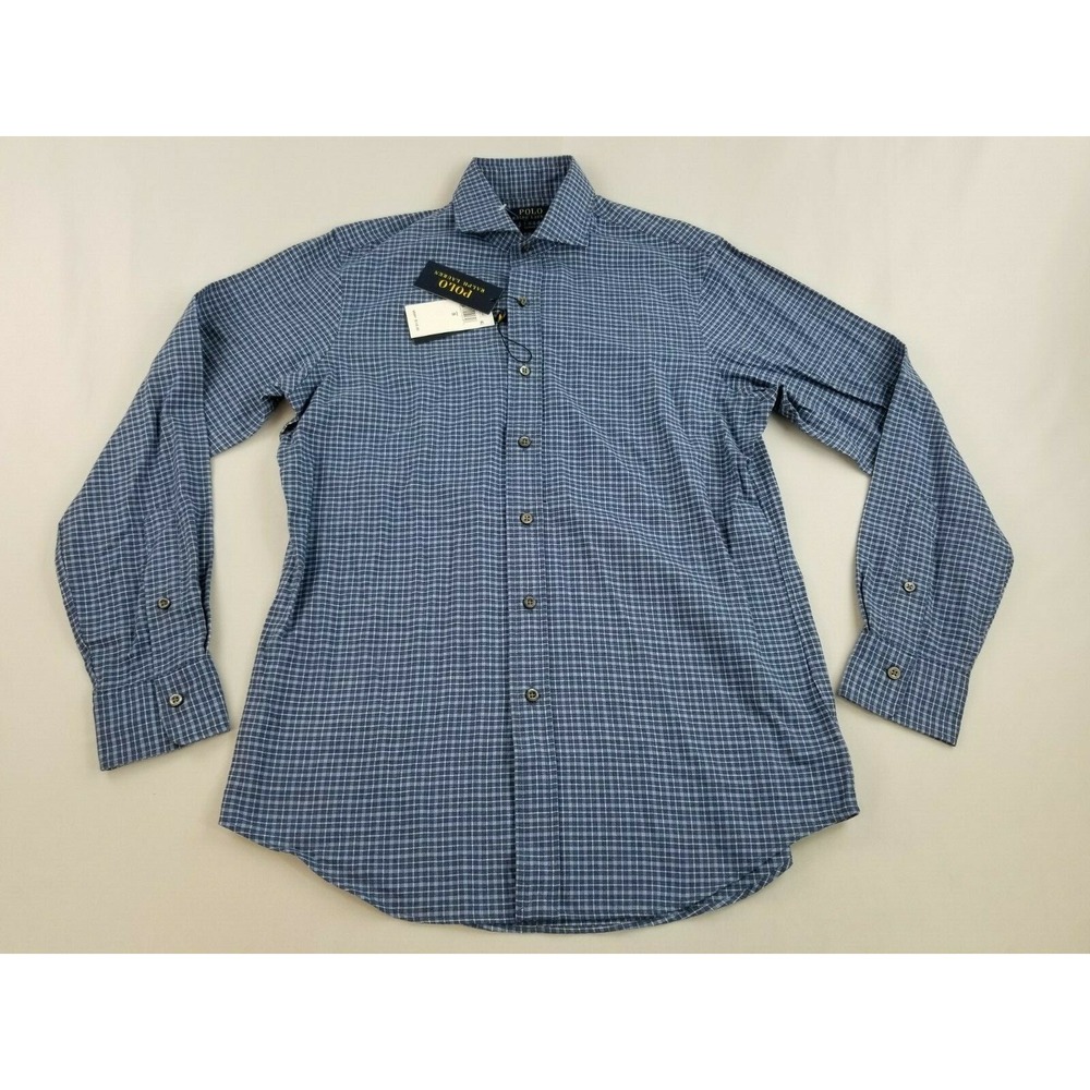 Polo Ralph Lauren Mens Classic Fit Blue Check Shirt 710769922007 Size S